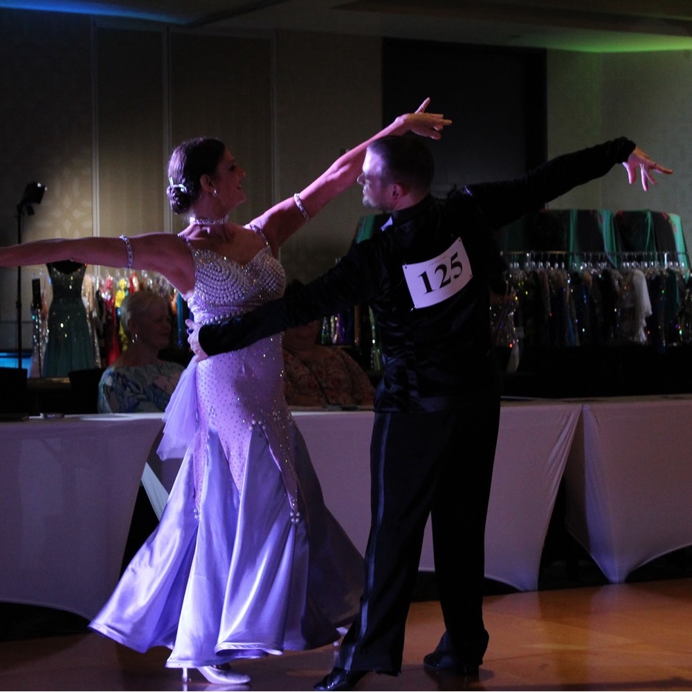 Ballroom Competition Lavender Smooth dress,